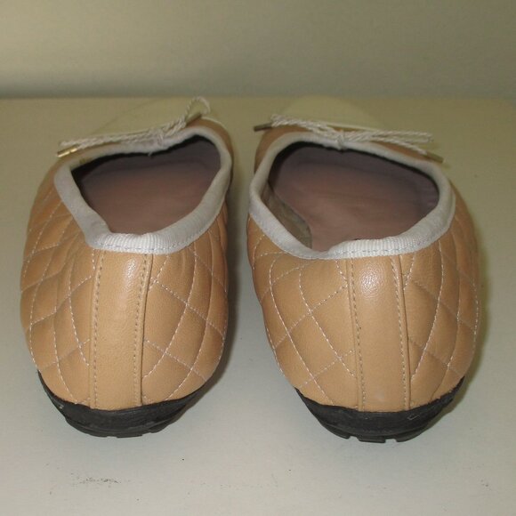 Paul Mayer Attitudes Womens Tan Quilted Ballet Flat NWOB - Size 8.5M - Picture 7 of 8